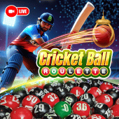 Biểu tượng bàn casino trực tiếp Cricket Ball Roulette